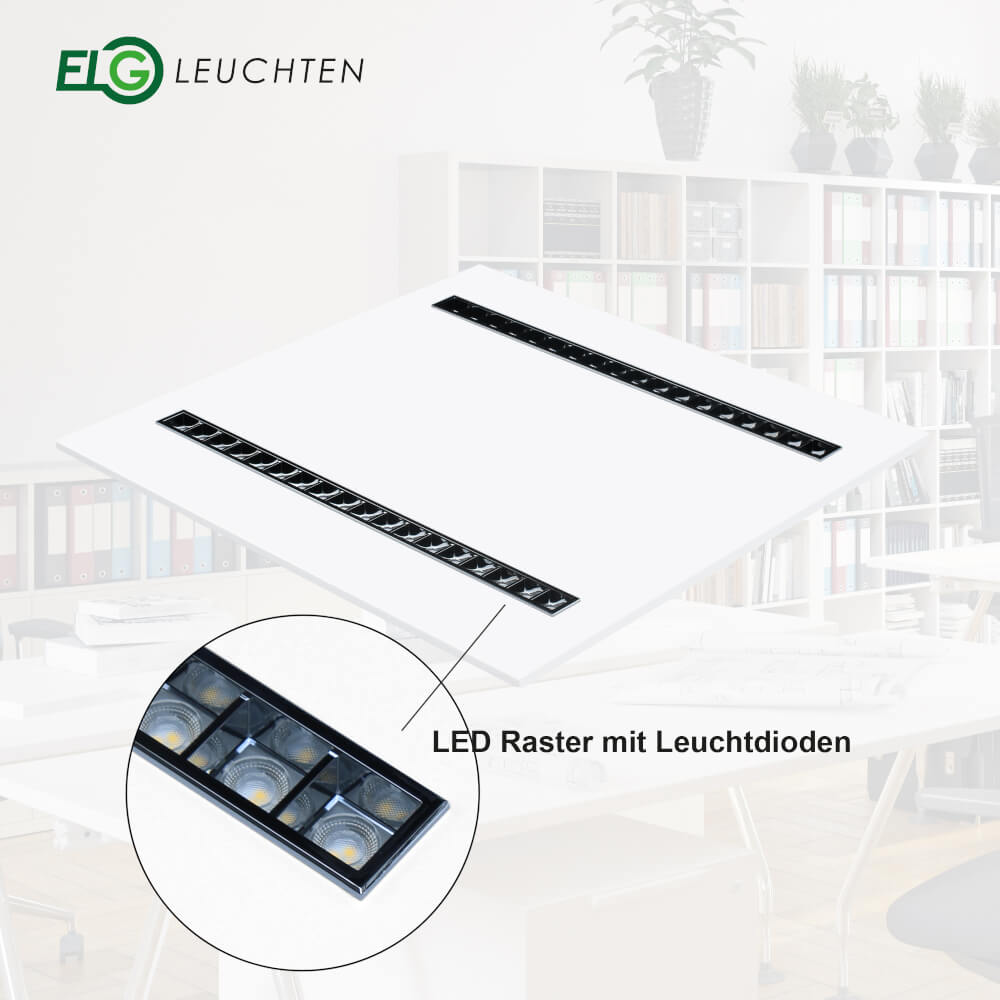 LED Panel Low-Glare 4200lm 4000K 24 bis 36 Watt