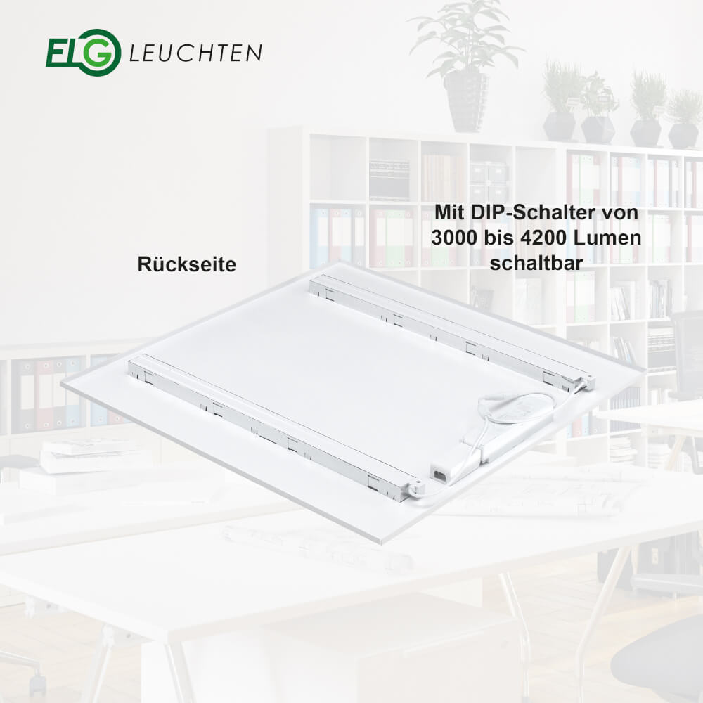 LED Panel Low-Glare 4200lm 4000K 24 bis 36 Watt