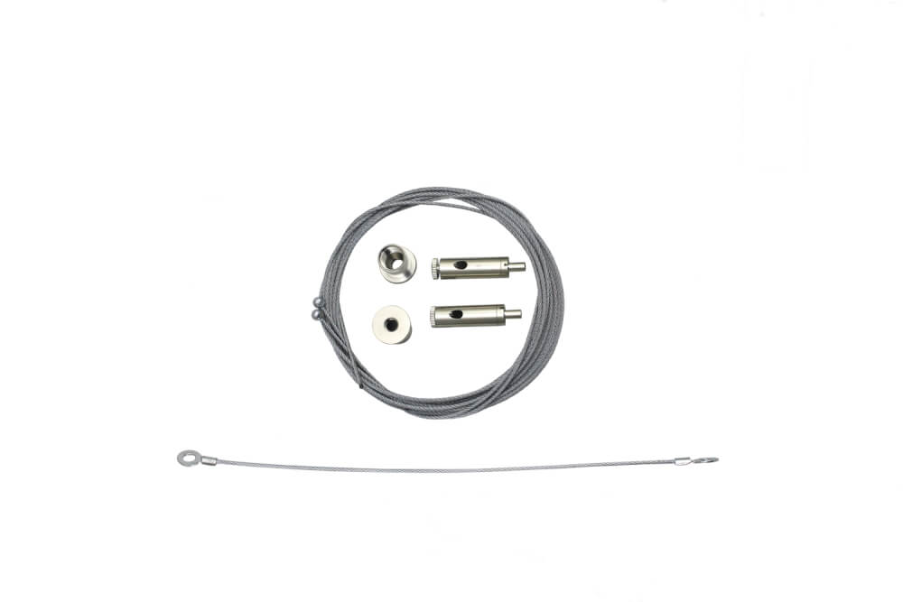 Y-Seilaufhängung für 2-flammige Rasterleuchten