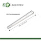 LED Feuchtraumleichte 120cm 2-flm.