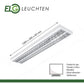 LED Rasteranbauleuchte Single-Raster, 120cm, 2-flammig, vorverdrahtet für LED Röhren