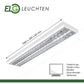 LED Rasteranbauleuchte Single-Raster, 150cm, 2-flammig, vorverdrahtet für LED Röhren